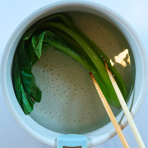 小松菜の海苔和えの作り方 Step1