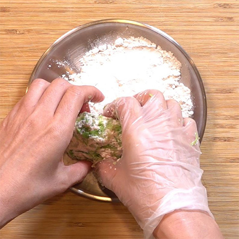 豆腐とキャベツのメンチカツの作り方 Step3