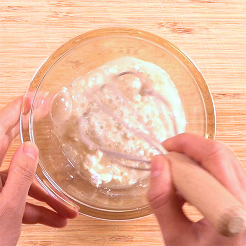 低たんぱく小麦粉のガレットの作り方 Step2