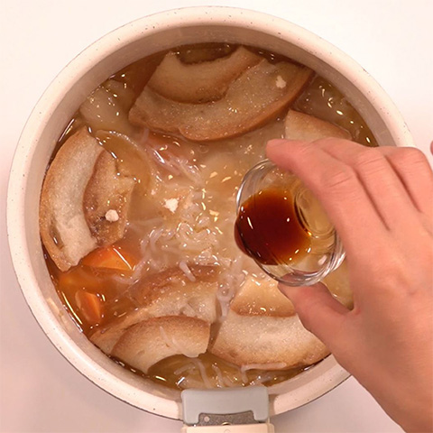お麩の肉じゃが風の作り方 Step4