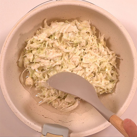春キャベツのお好み焼きの作り方 Step3