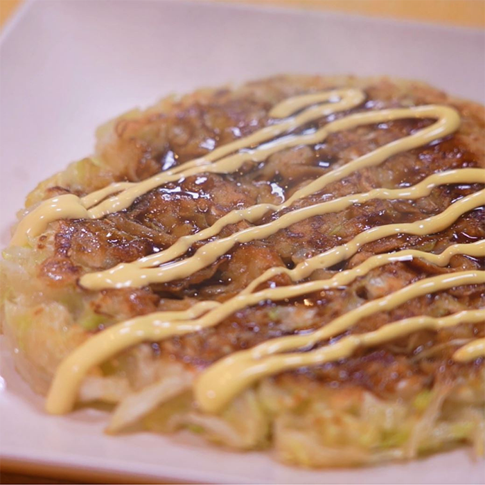 春キャベツのお好み焼き