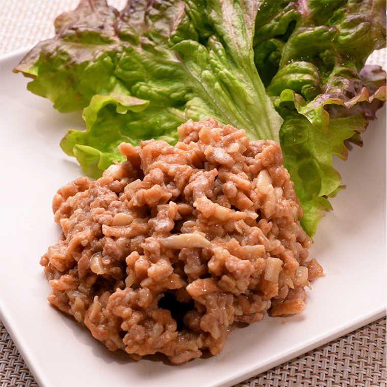 低たんぱくミートのレタス包み